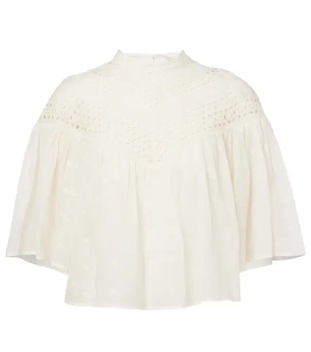 Nili Lotan Mikki embroidered cotton voile top