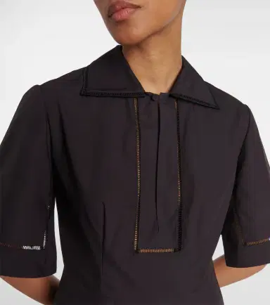 Rohe Róhe Embroidered cotton poplin midi dress | Thumbnail 5
