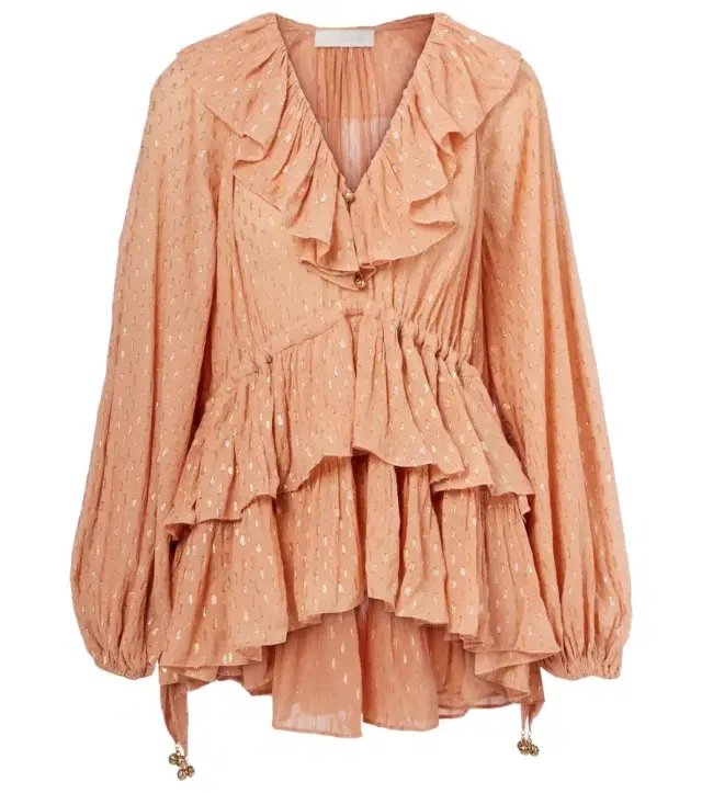 Zimmermann Rhiannon ruffled blouse