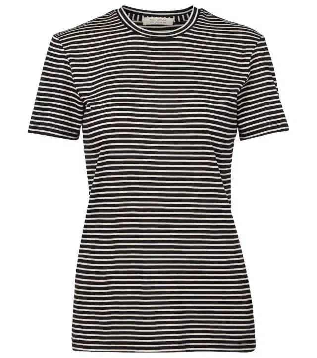 Nili Lotan Lana striped cotton-blend T-shirt
