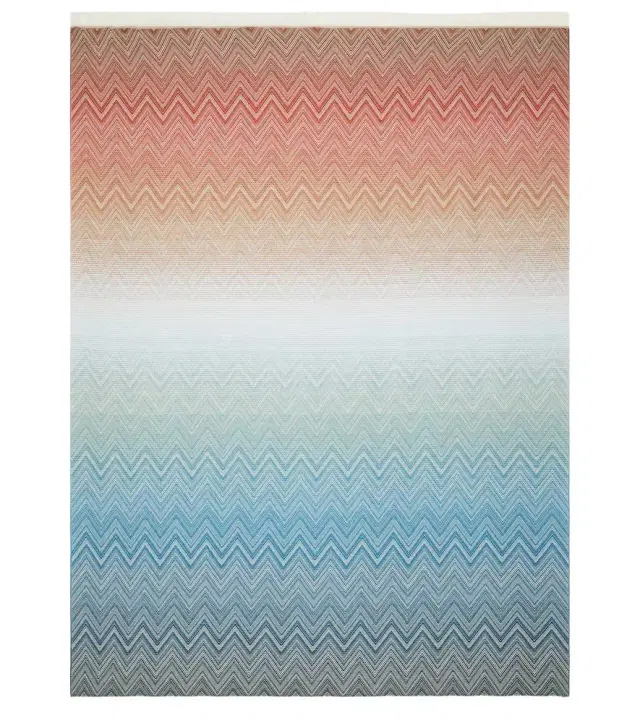 Missoni Ciro Zigzag fringed wool throw