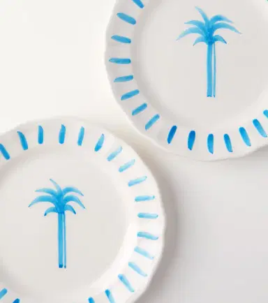 Les-Ottomans Palm set of 4 ceramic plates | Thumbnail 3