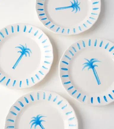 Les-Ottomans Palm set of 4 ceramic plates | Thumbnail 4