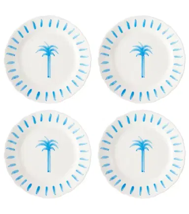 Les-Ottomans Palm set of 4 ceramic plates | Thumbnail 1