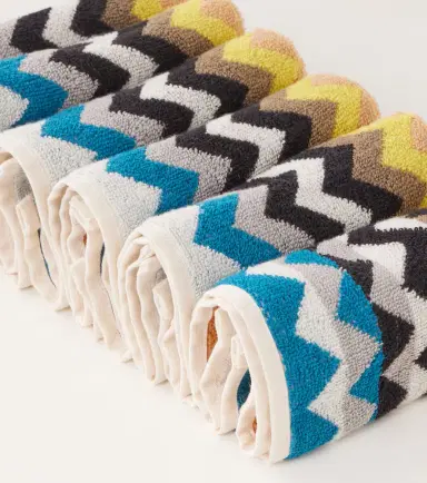 Missoni Best Zigzag set of 6 cotton terry hand towels | Thumbnail 2