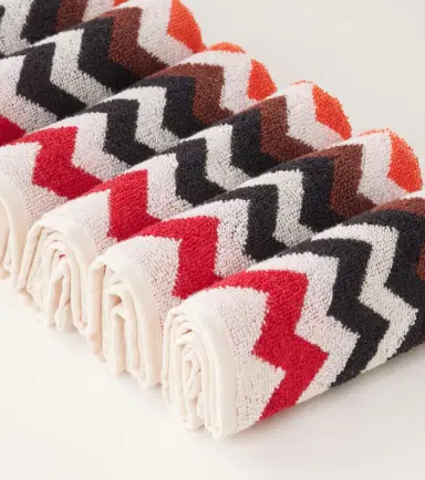 Missoni Zigzag set of 6 cotton face towels | Thumbnail 5