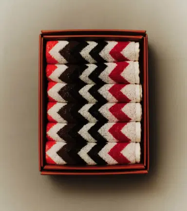 Missoni Zigzag set of 6 cotton face towels | Thumbnail 6