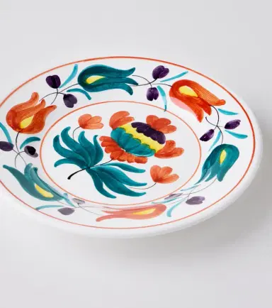 Cabana Lia floral ceramic dessert plate | Thumbnail 2