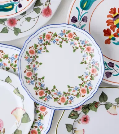 Cabana x Ginori 1735 Martina porcelain dessert plate | Thumbnail 3
