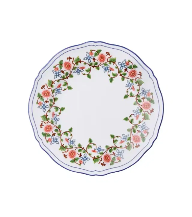 Cabana x Ginori 1735 Martina porcelain dessert plate
