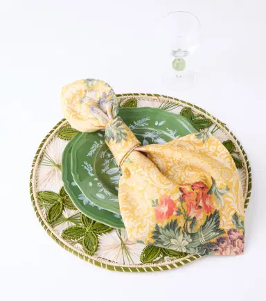 Cabana Peonia set of 4 linen napkins | Thumbnail 2 Cabana Peonia set of 4 linen napkins | Thumbnail 2
