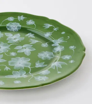 Cabana x Ginori 1735 floral porcelain charger plate | Thumbnail 2
