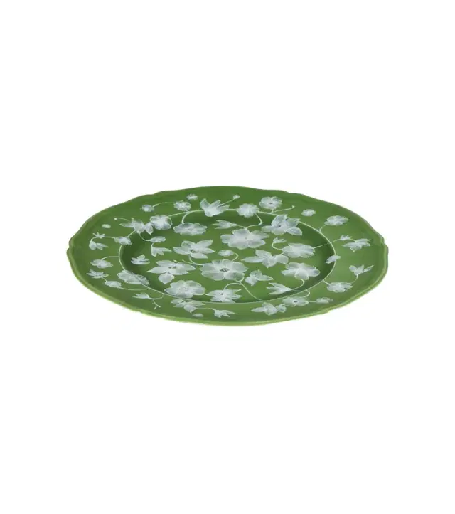 Cabana x Ginori 1735 floral porcelain charger plate