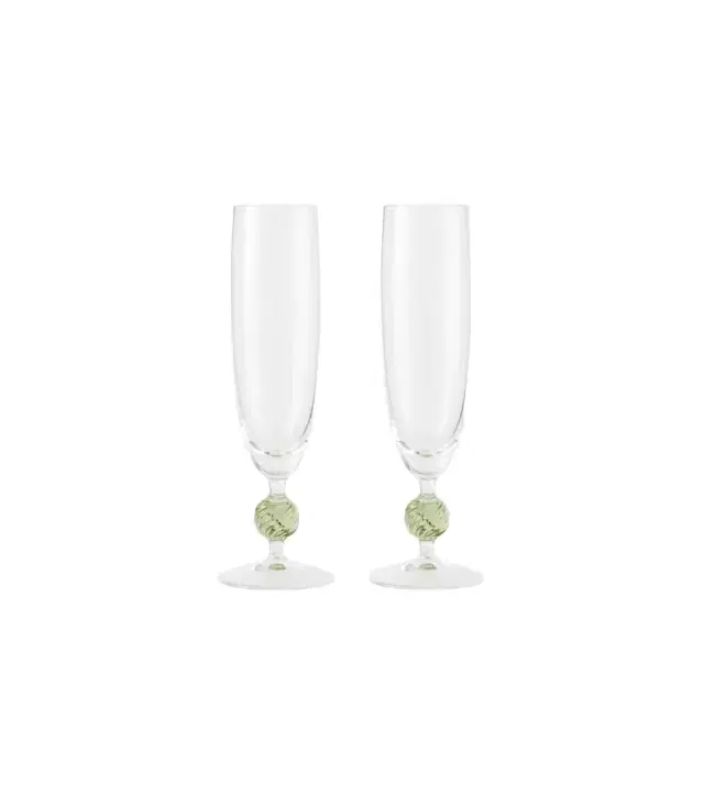 Cabana Demetra set of 2 champagne flutes