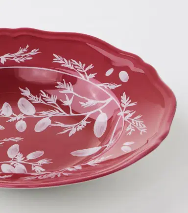 Cabana x Ginori 1735 floral porcelain soup plate | Thumbnail 3