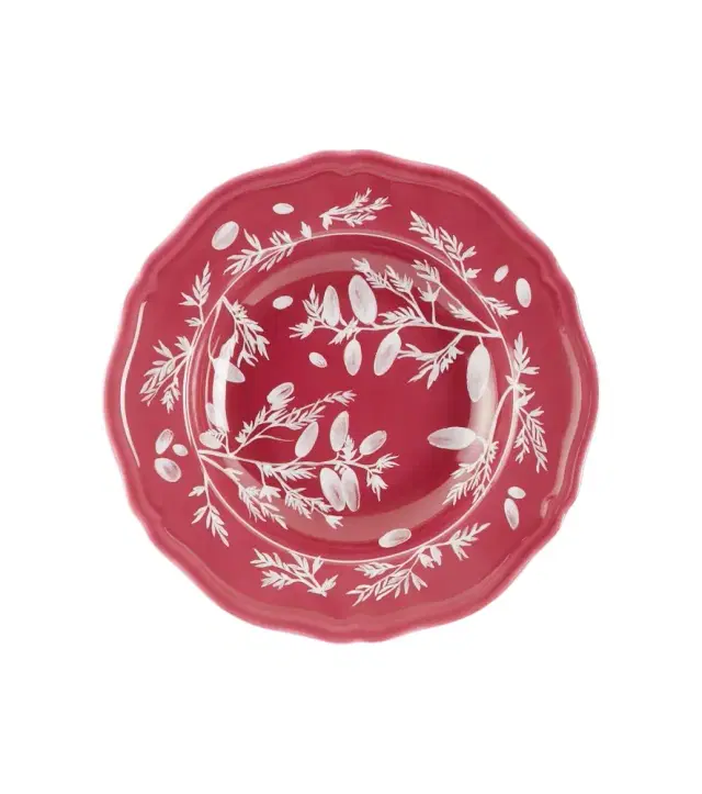 Cabana x Ginori 1735 floral porcelain soup plate