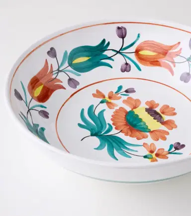 Cabana Lia floral ceramic serving bowl | Thumbnail 2