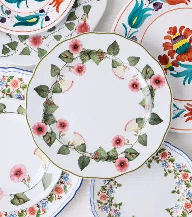 Cabana Ciclamino floral porcelain dinner plate | Thumbnail 2
