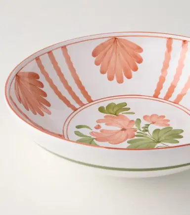 Cabana Blossom ceramic salad bowl | Thumbnail 4