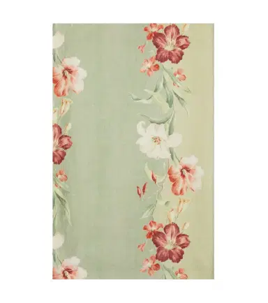 Cabana Ibiscus floral striped linen tablecloth | Thumbnail 1 Cabana Ibiscus floral striped linen tablecloth | Thumbnail 1