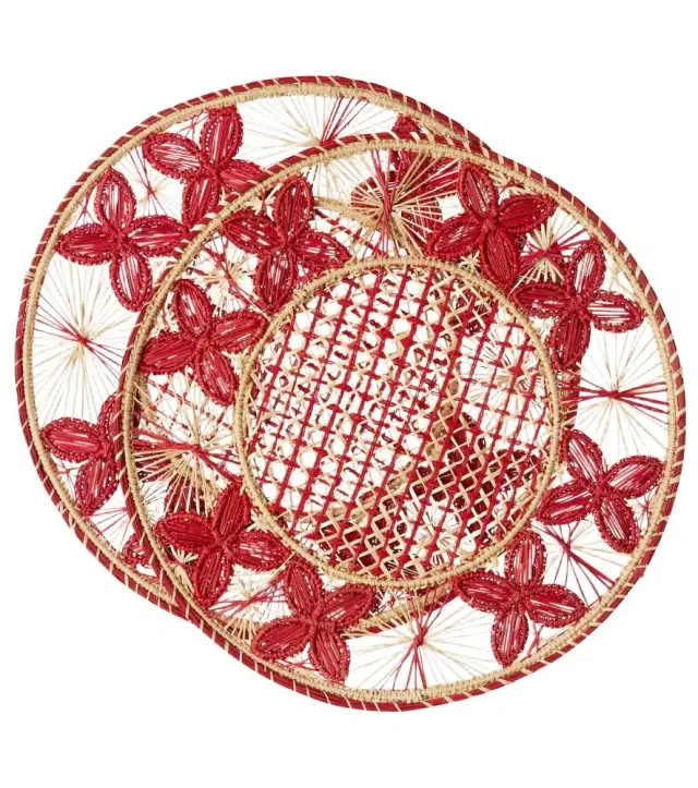 Cabana Louloudi set of 2 wicker placemats