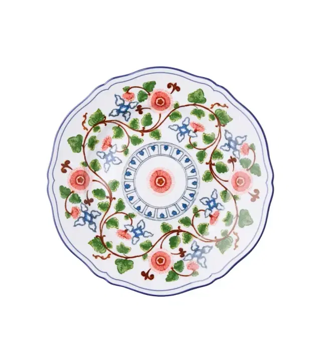 Cabana x Ginori 1735 Martina porcelain dinner plate