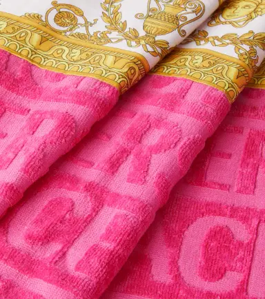 Versace Home Versace Allover cotton terry beach towel | Thumbnail 3