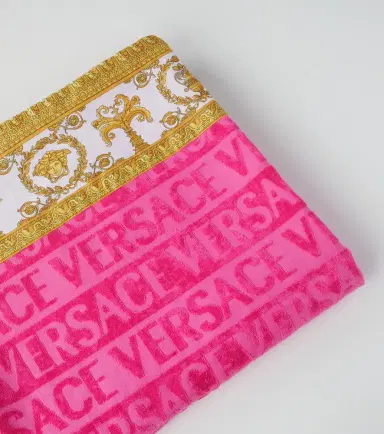 Versace Home Versace Allover cotton terry beach towel | Thumbnail 4