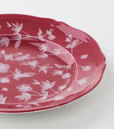 Cabana x Ginori 1735 floral porcelain dessert plate | Thumbnail 2
