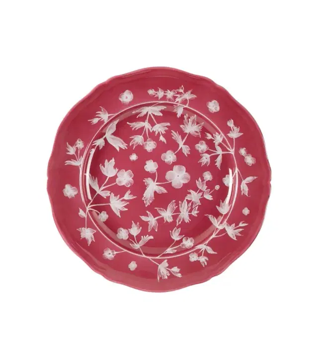 Cabana x Ginori 1735 floral porcelain dessert plate