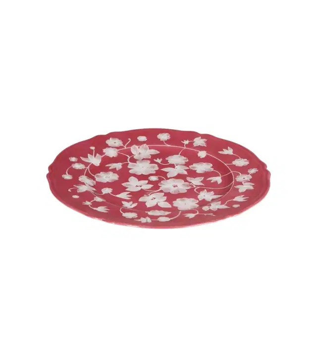 Cabana x Ginori 1735 floral porcelain charger plate