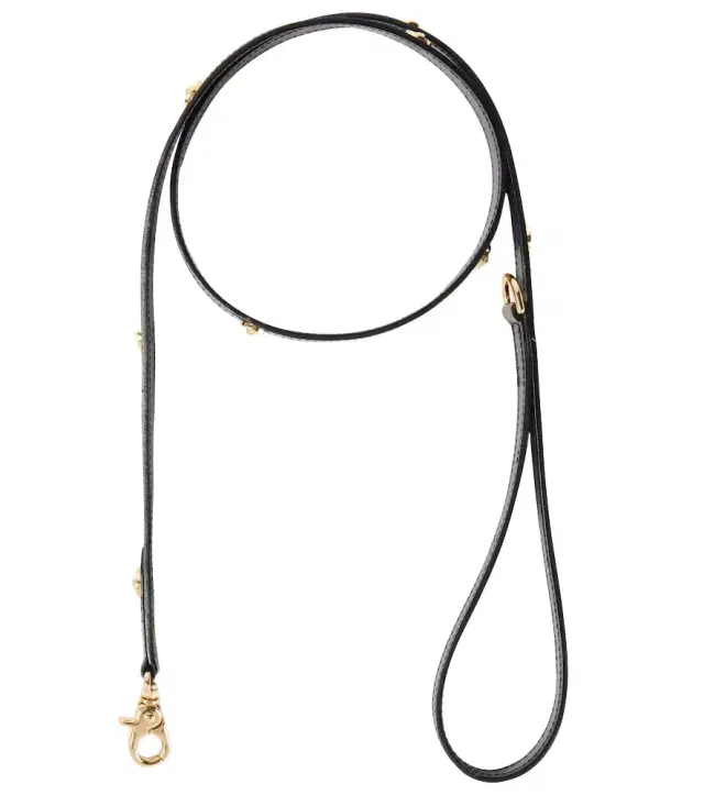 Versace Home Leather dog leash