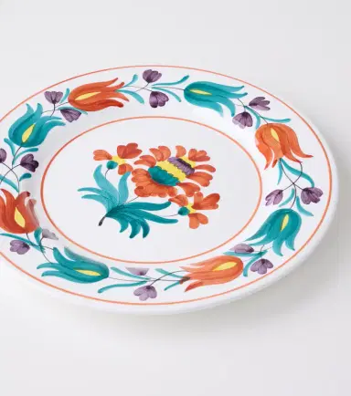 Cabana Lia floral ceramic dinner plate | Thumbnail 3