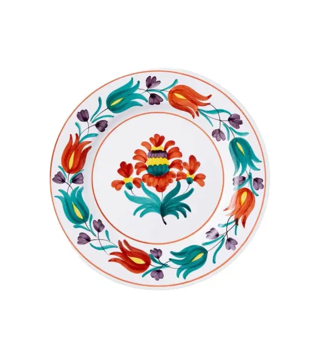 Cabana Lia floral ceramic dinner plate