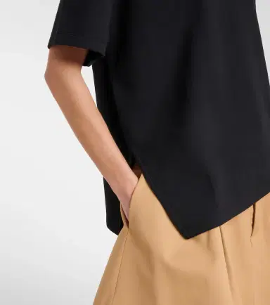 Loewe Asymmetric cotton-blend T-shirt | Thumbnail 3