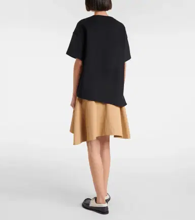 Loewe Asymmetric cotton-blend T-shirt | Thumbnail 5