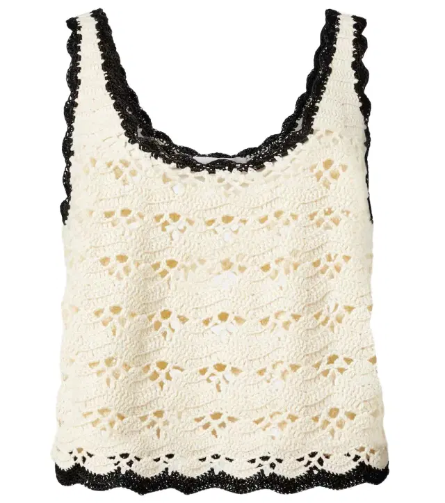 Zimmermann Rhiannon crochet cotton tank top