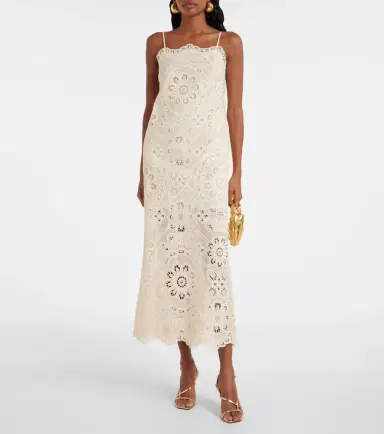 Zimmermann Rhiannon embroidered cotton midi dress | Thumbnail 2