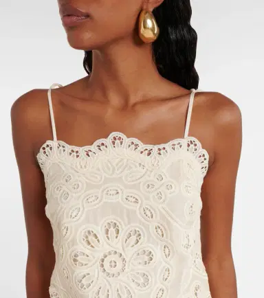 Zimmermann Rhiannon embroidered cotton midi dress | Thumbnail 3