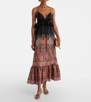 Zimmermann Rhiannon paisley ruffled silk maxi dress | Thumbnail 2
