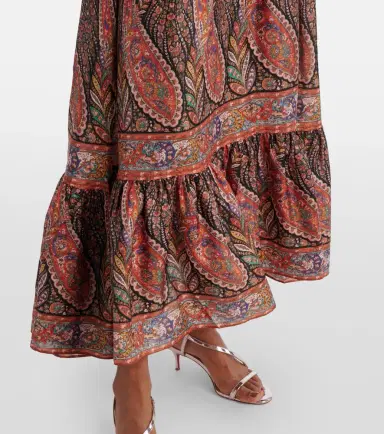 Zimmermann Rhiannon paisley ruffled silk maxi dress | Thumbnail 4