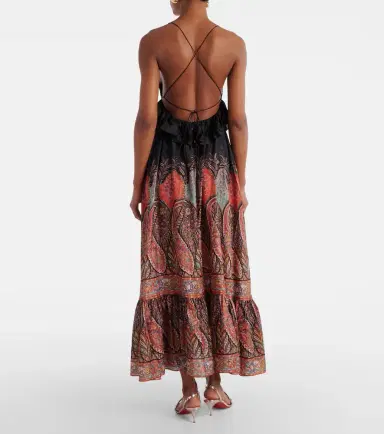Zimmermann Rhiannon paisley ruffled silk maxi dress | Thumbnail 6