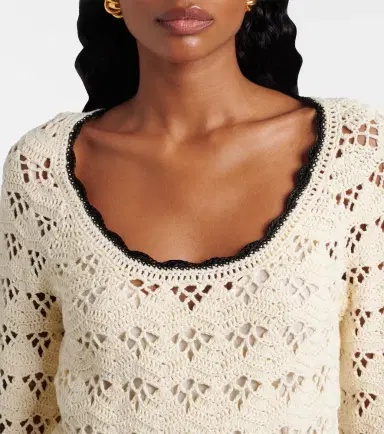 Zimmermann Rhiannon pointelle cotton minidress | Thumbnail 2