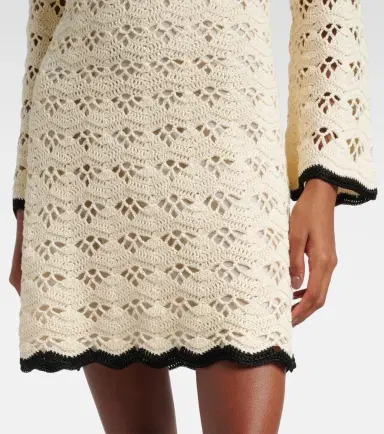 Zimmermann Rhiannon pointelle cotton minidress | Thumbnail 3