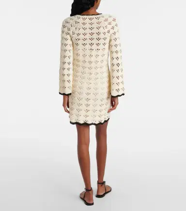 Zimmermann Rhiannon pointelle cotton minidress | Thumbnail 4