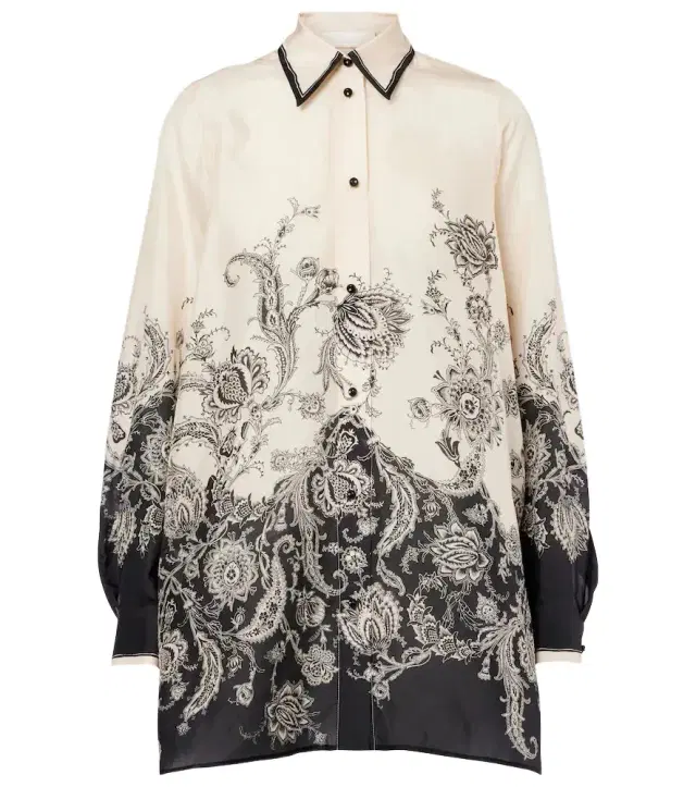 Zimmermann Rhiannon paisley silk shirt