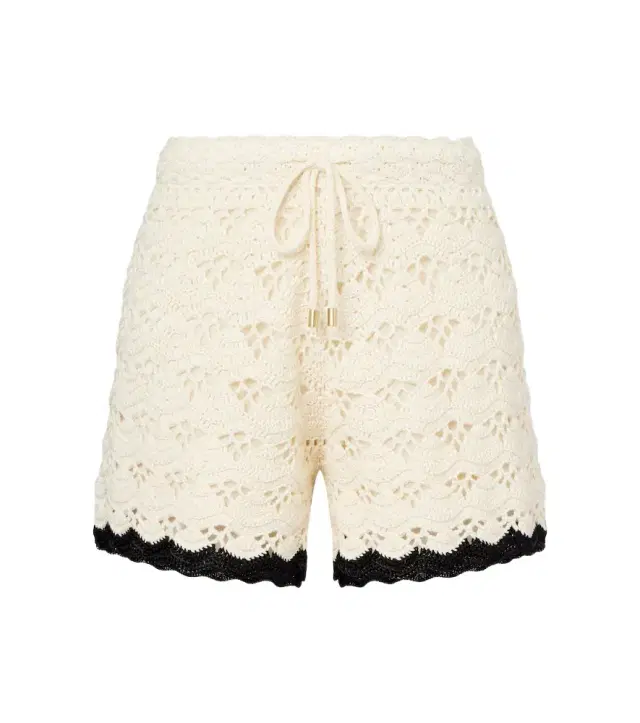 Zimmermann Rhiannon crochet cotton shorts