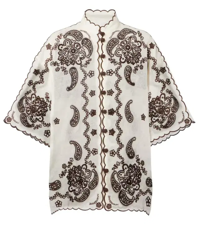 Zimmermann Ascension embroidered linen shirt