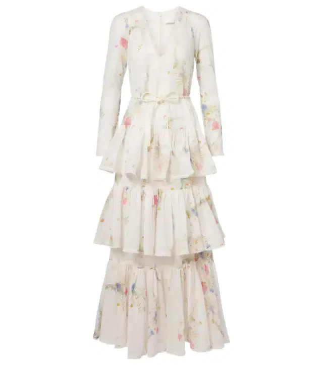 Zimmermann Lucky floral tiered cotton maxi dress