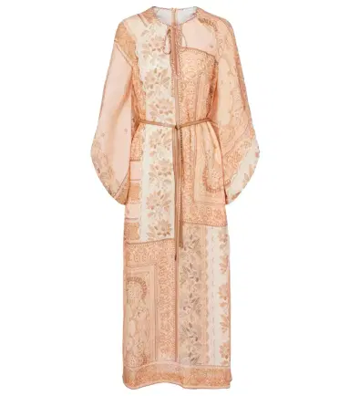 Zimmermann Lucky printed linen midi dress | Thumbnail 1 Zimmermann Lucky printed linen midi dress | Thumbnail 1